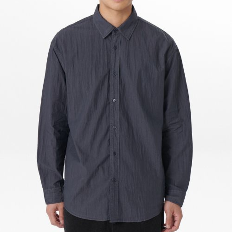 Musinsa Standard Relaxed Pigment Shirt – Navy