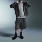 Pigment One-Tuck Bermuda Sweat Pants [Charcoal Gray]