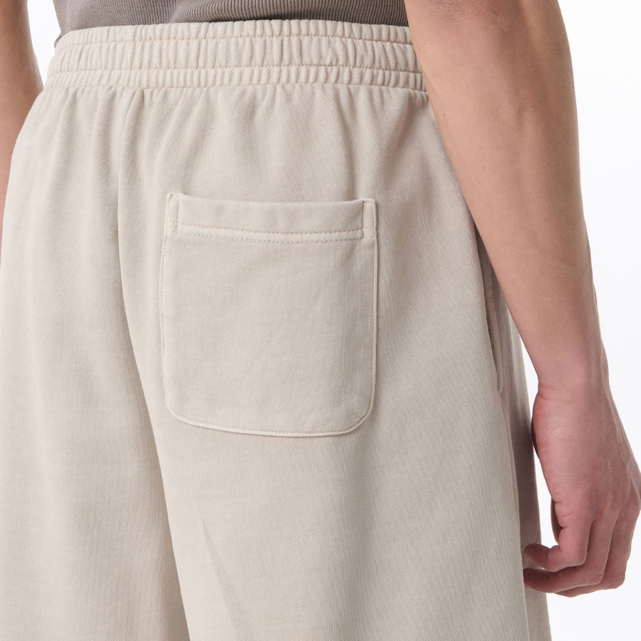 Pigment One-Tuck Bermuda Sweat Pants [Cream]