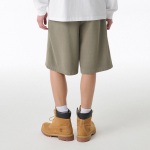 Pigment One-Tuck Bermuda Sweat Pants [Khaki]