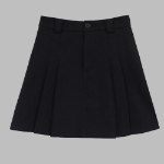 Многослойная мини-юбка-шорты с защипами в стиле old money