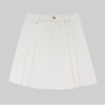 S-Слоновая кость-Короткая-Мини юбки