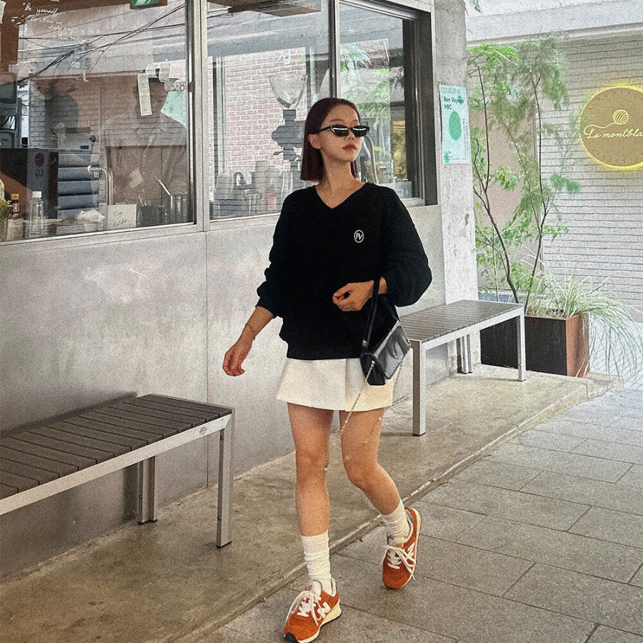 Многослойная мини-юбка-шорты с защипами в стиле old money