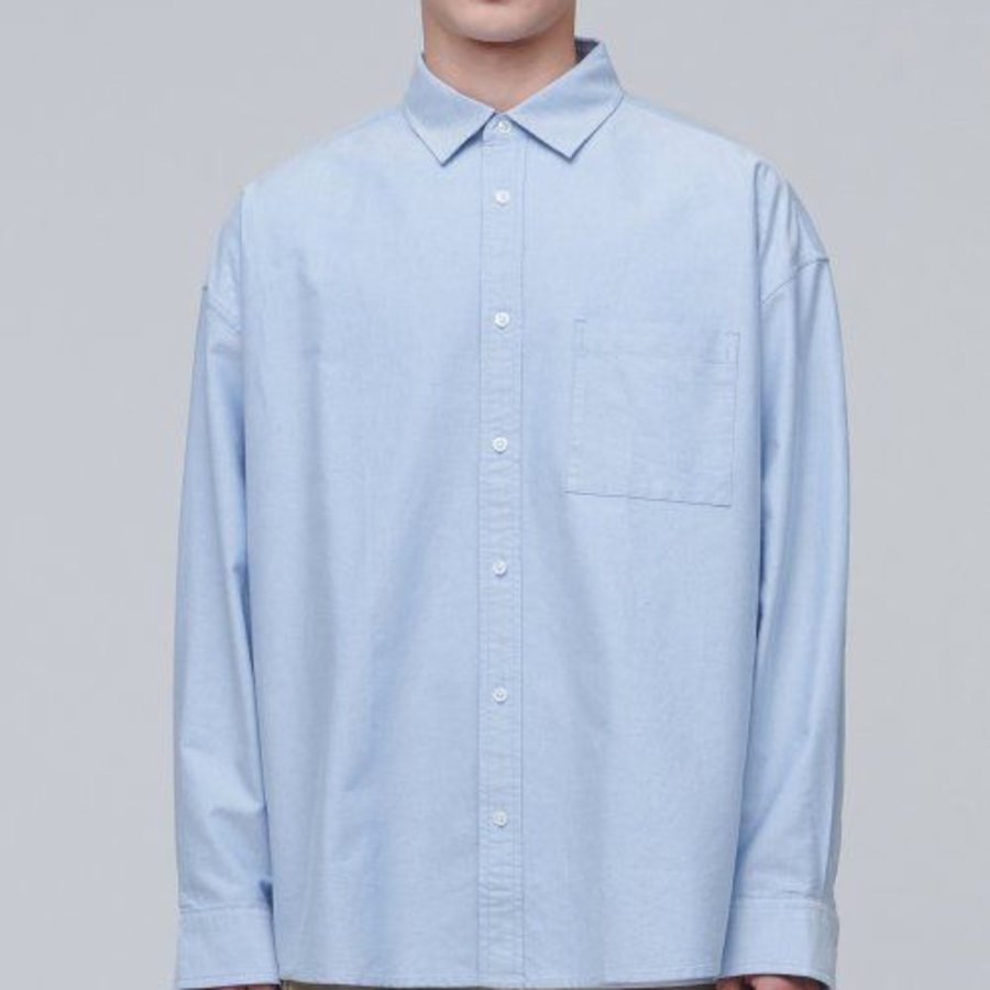 Musinsa Standard Oversized Oxford Shirt – Sky Blue