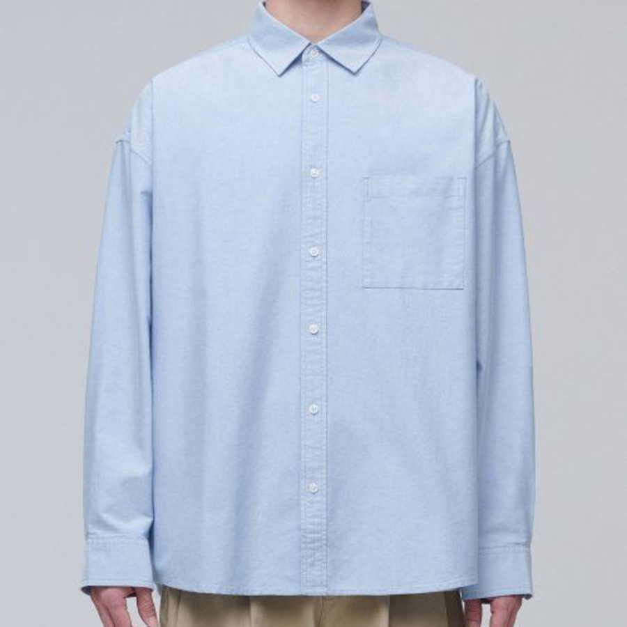 Musinsa Standard Oversized Oxford Shirt – Sky Blue