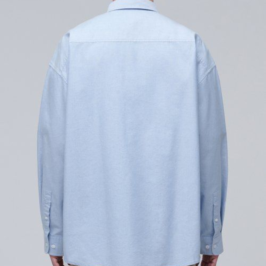 Musinsa Standard Oversized Oxford Shirt – Sky Blue