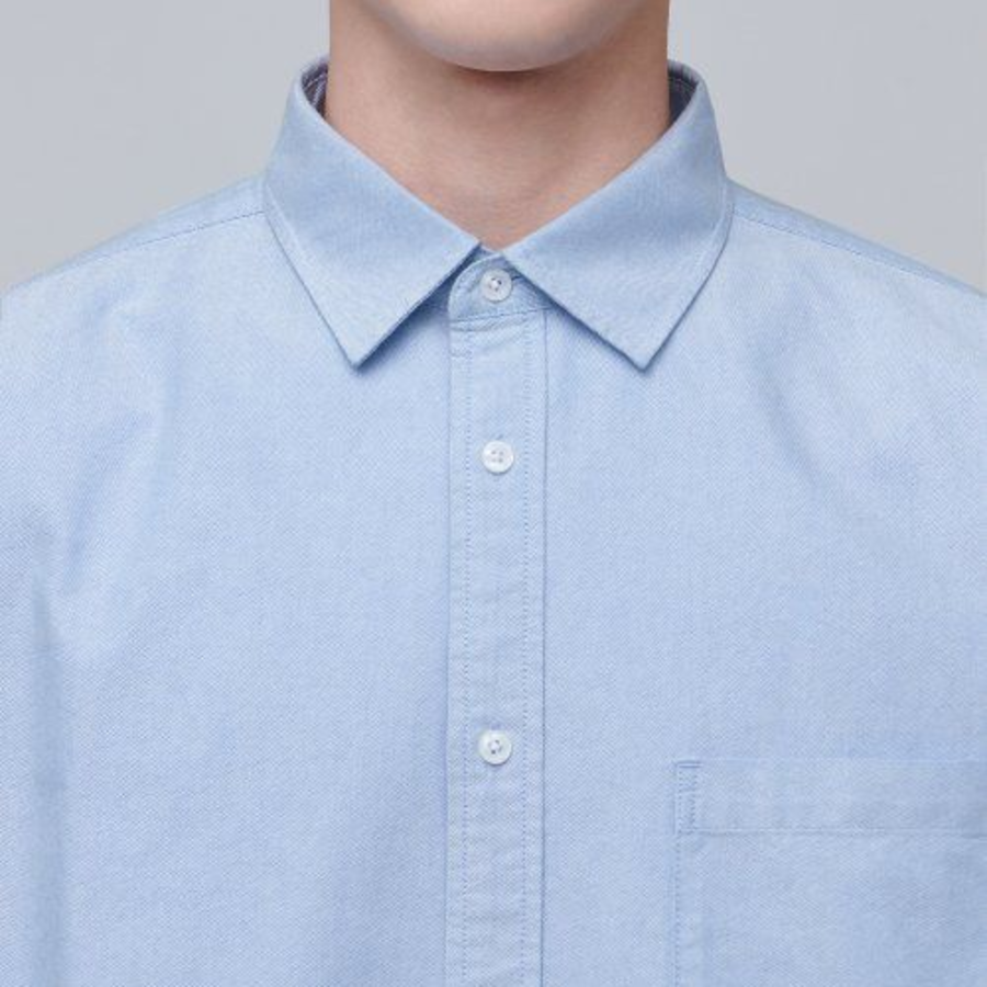 Musinsa Standard Oversized Oxford Shirt – Sky Blue