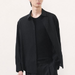 Musinsa Standard Relaxed Linen-Like Shirt – Black