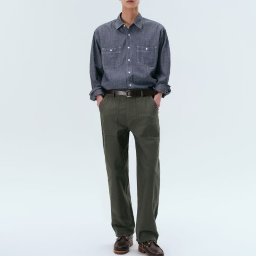 Musinsa Standard Chambray Work Shirt – Blue