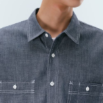 Musinsa Standard Chambray Work Shirt – Blue