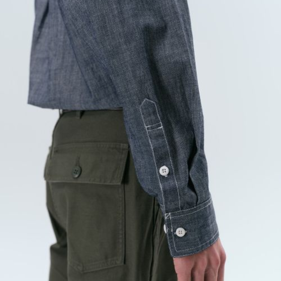 Musinsa Standard Chambray Work Shirt – Blue