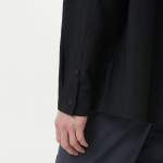 Musinsa Standard Relaxed Linen-Like Tunic Shirt – Black