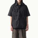 Musinsa Standard City Leisure CN Oversized Multi-Pocket Short Sleeve Shirt – Black