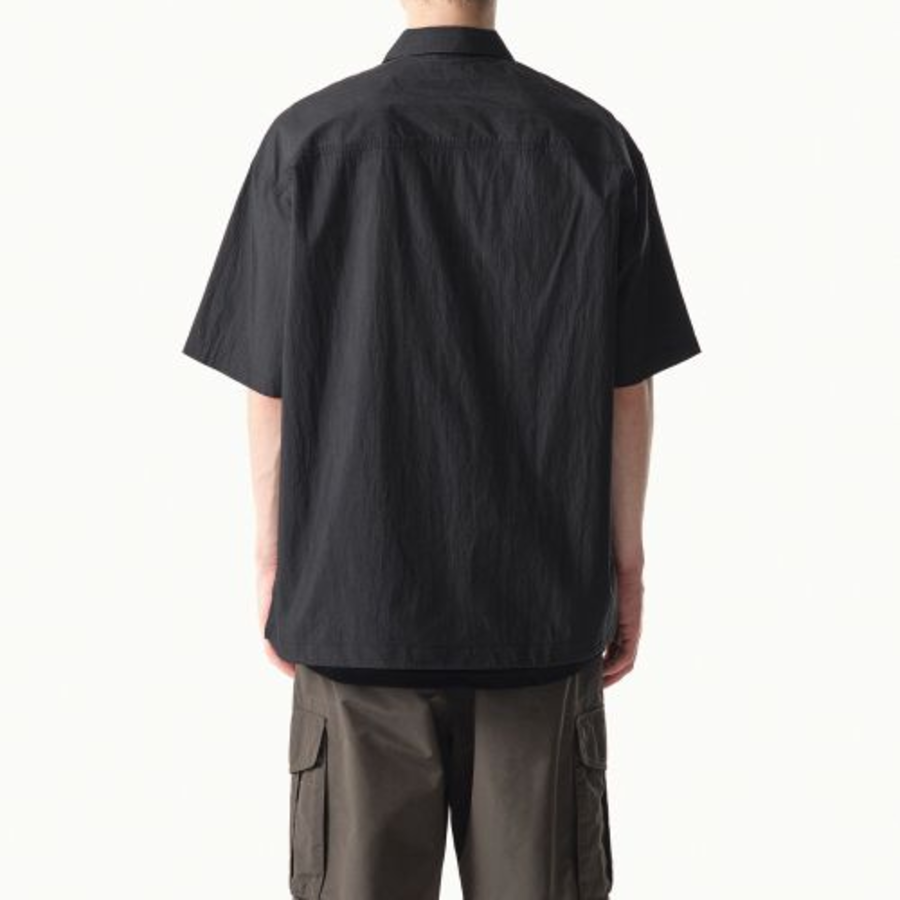 Musinsa Standard City Leisure CN Oversized Multi-Pocket Short Sleeve Shirt – Black