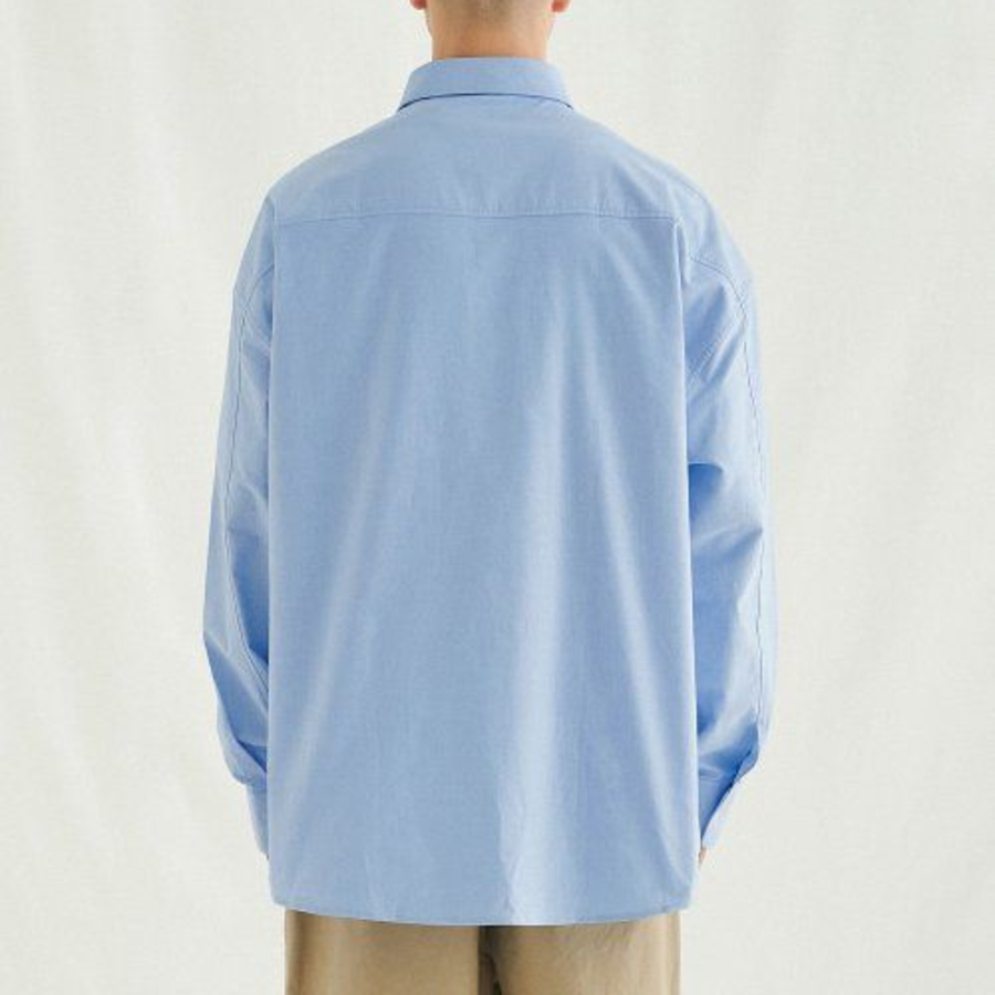 Melange Master Overfit Oxford Shirt – Sky Blue