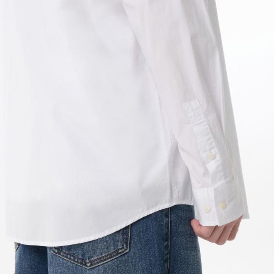 Musinsa Standard Relaxed Soft Poplin Shirt – White