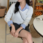 Мини-юбка-шорты с запахом