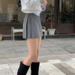 Мини-юбка-шорты с запахом