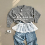 Многослойная полупрозрачная юбка с фестонами и эластичным поясом