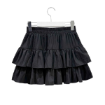 Мини-юбка с фестонами и каскадными воланами