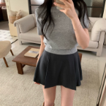 Объёмная мини-юбка с пышным силуэтом