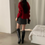 Мини-юбка-шорты в полоску с эластичным поясом