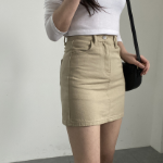 Базовая мини-юбка с высокой посадкой и встроенными шортами