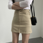 Базовая мини-юбка с высокой посадкой и встроенными шортами