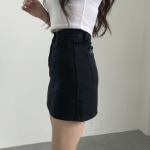 Базовая мини-юбка с высокой посадкой и встроенными шортами