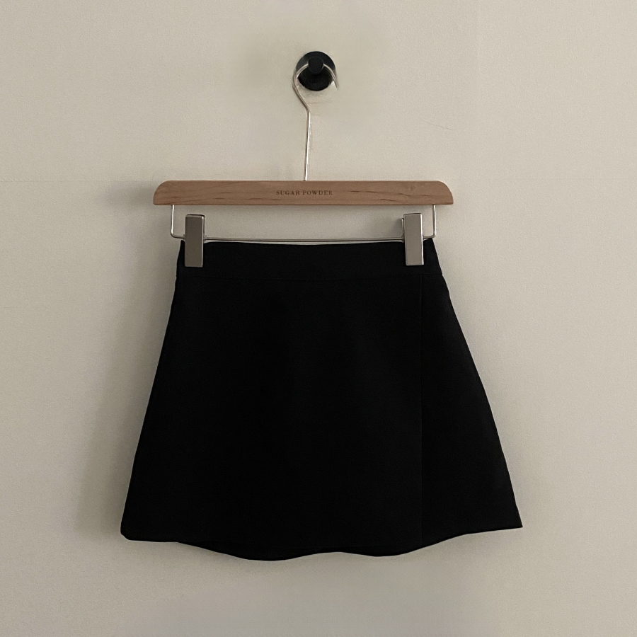 Мини-юбка с запахом A-силуэта