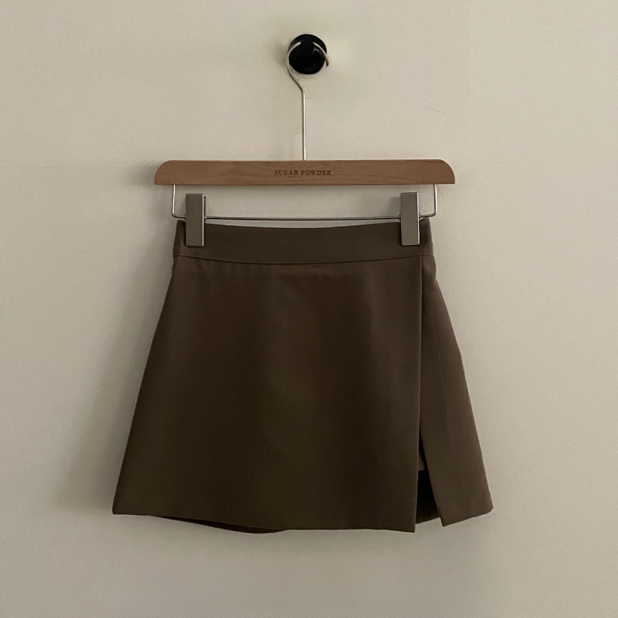 Мини-юбка с запахом A-силуэта