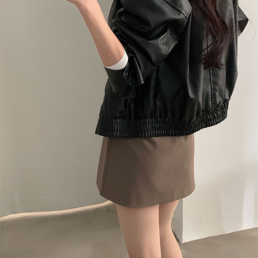 Мини-юбка с запахом A-силуэта