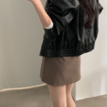 Мини-юбка с запахом A-силуэта