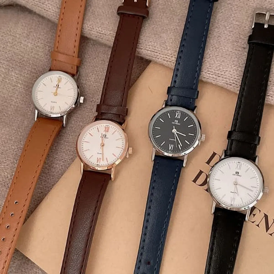 Women’s Antique Round Genuine Leather Watch — женские наручные часы с антикварным круглым корпусом и натуральным кожаным ремешком