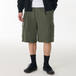One-Tuck Cargo Bermuda Sweat Pants [Khaki]