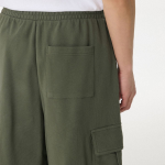 One-Tuck Cargo Bermuda Sweat Pants [Khaki]