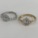 Simple Antique Gem Cubic Metal Band Women’s Bracelet Watch — женские наручные часы с винтажным дизайном и украшением из кристаллов