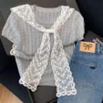 Vue Lace Shawl Scarf — кружевной шаль-шарф для плеч и декольте