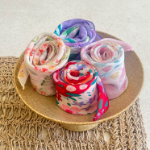 Flower Bandana Scarf — летний платок-бандана с цветочным принтом для волос и сумки