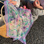 Flower Bandana Scarf — летний платок-бандана с цветочным принтом для волос и сумки