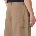 Canvas Double Knee Carpenter Bermuda Pants [Beige]