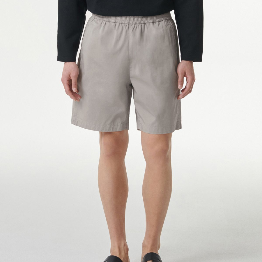 Cotton Banding Shorts [Light Gray]