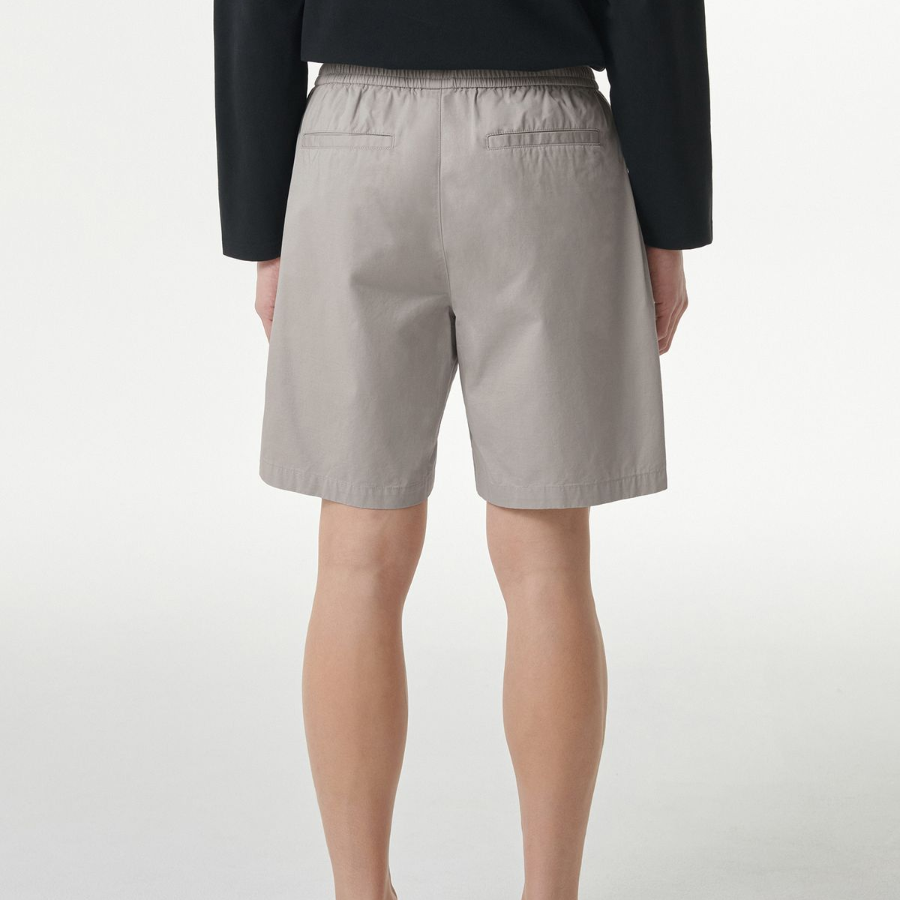 Cotton Banding Shorts [Light Gray]