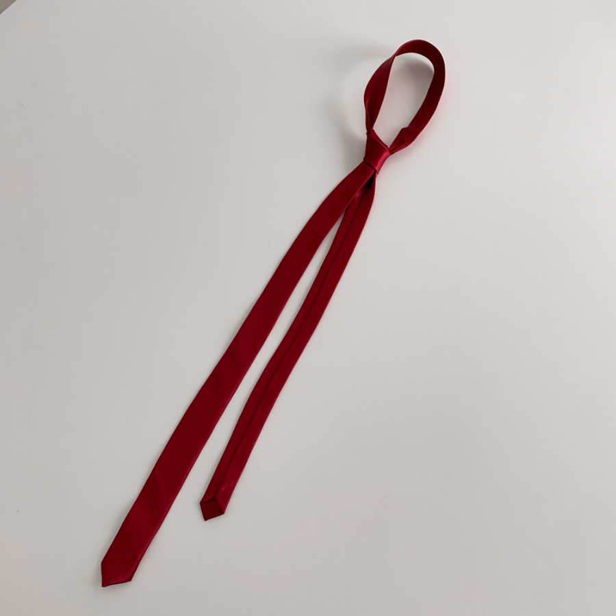 Slimmy Long Solid Manual Necktie — удлинённый однотонный неформальный галстук