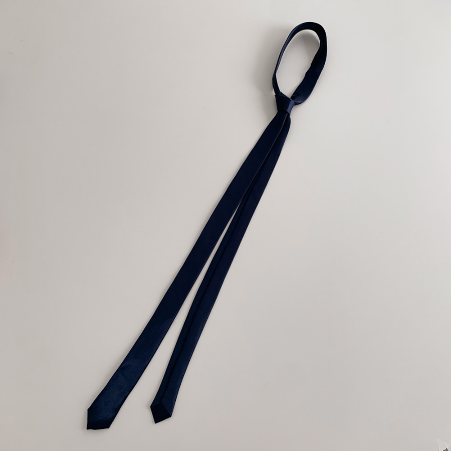 Slimmy Long Solid Manual Necktie — удлинённый однотонный неформальный галстук