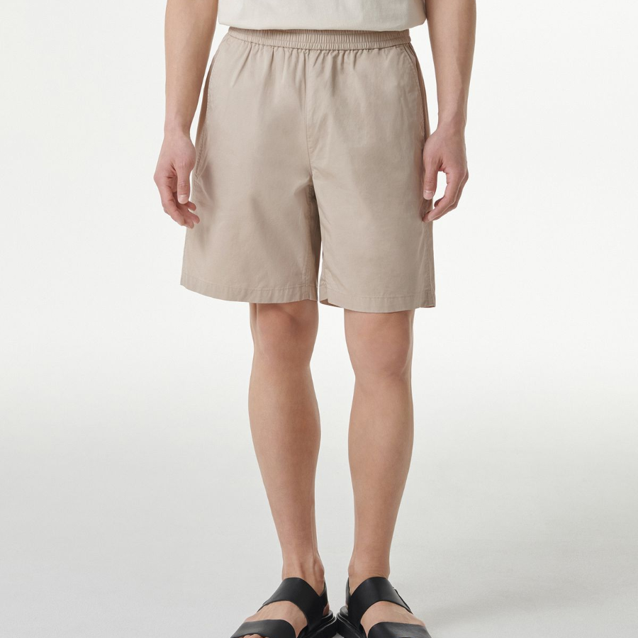Cotton Banding Shorts [Light Beige]