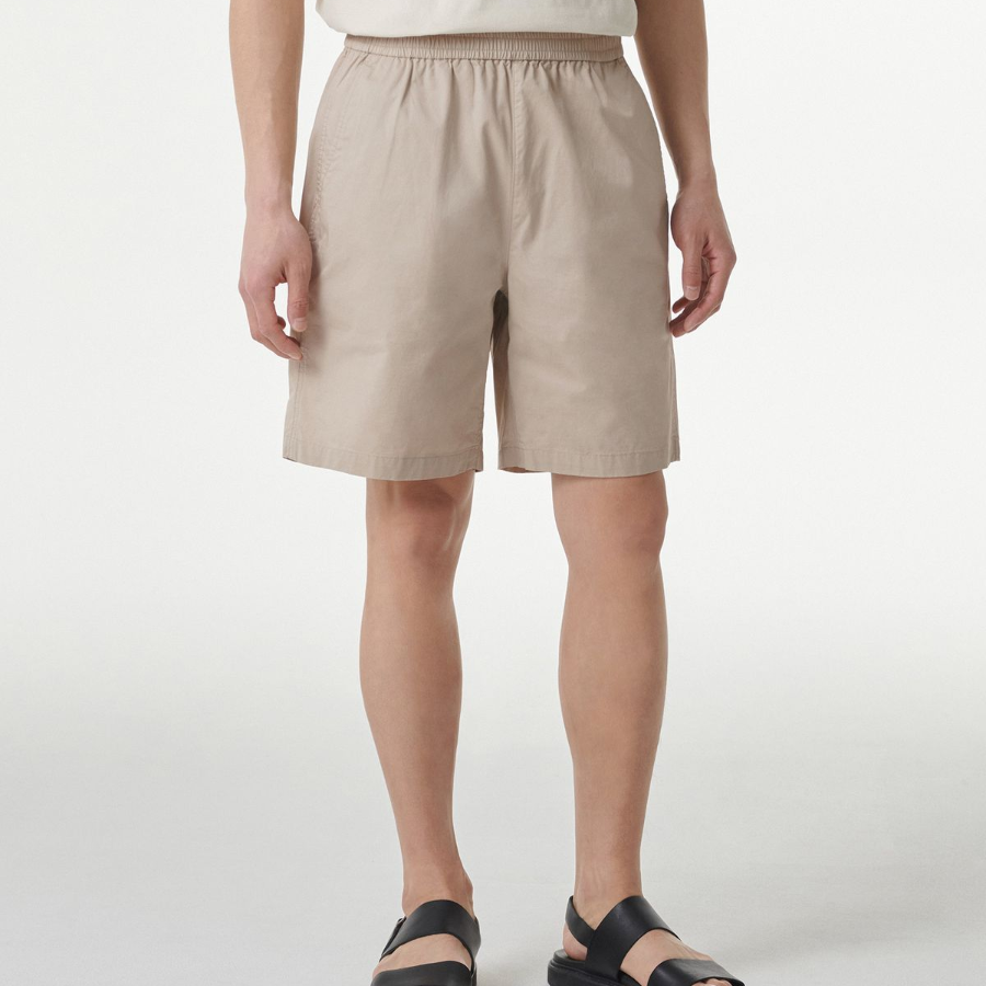 Cotton Banding Shorts [Light Beige]