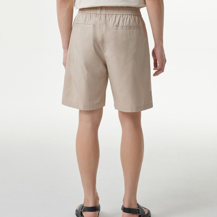 Cotton Banding Shorts [Light Beige]