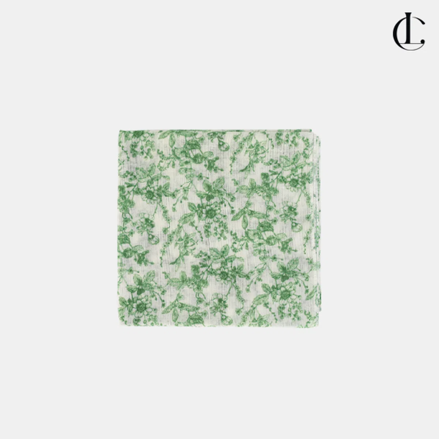 L’Cate Women’s Flower Cotton Scarf — женский хлопковый платок с цветочным узором