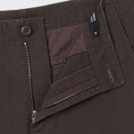Back Satin Officer Shorts [Brown]